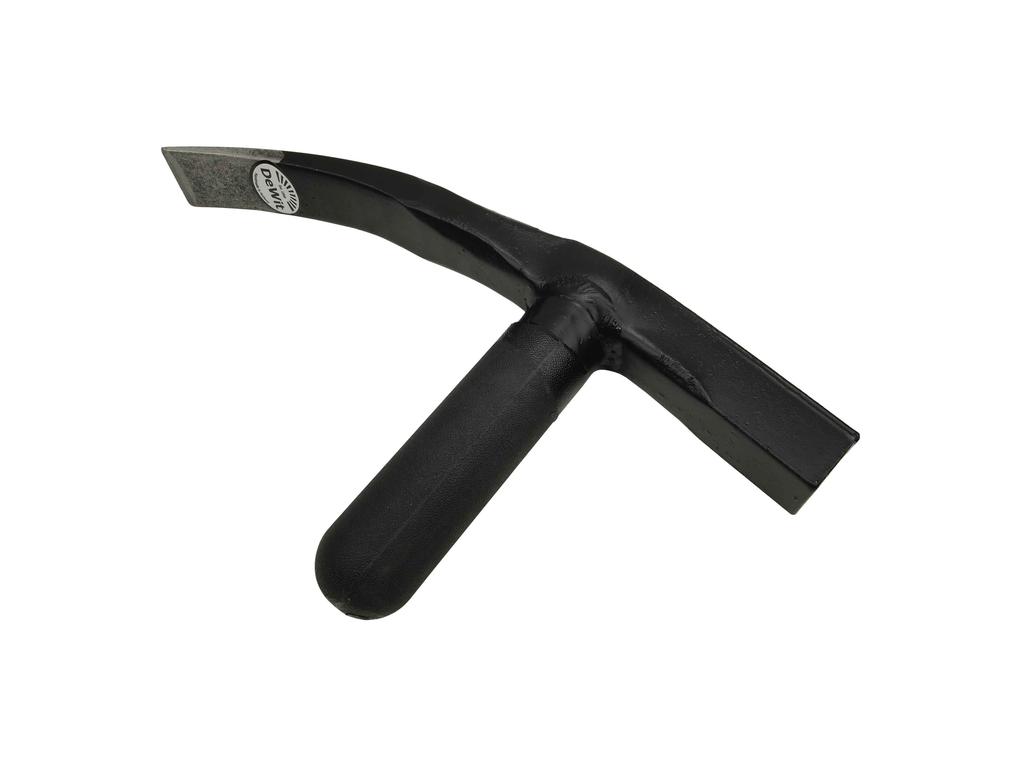 Block paving hammer with 4cm wide chissel, with round fiberglass handle